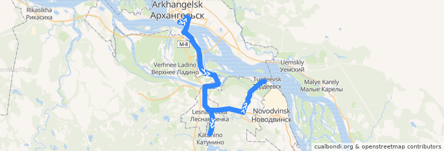 Mapa del recorrido Маршрутное такси 23 de la línea  en Приморский муниципальный округ.