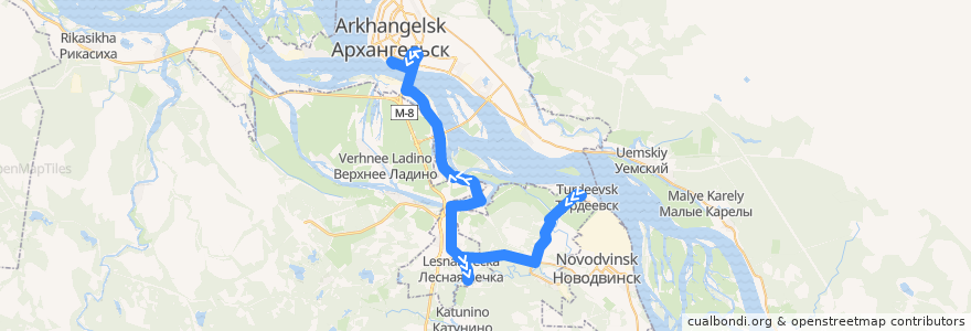 Mapa del recorrido Маршрутное такси 23 de la línea  en Primorsky District.