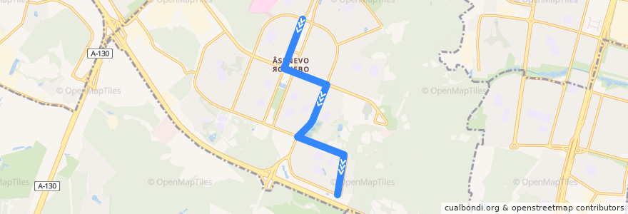 Mapa del recorrido Автобус №769: Литовский бульвар - проезд Карамзина de la línea  en Rajon Jassenewo.