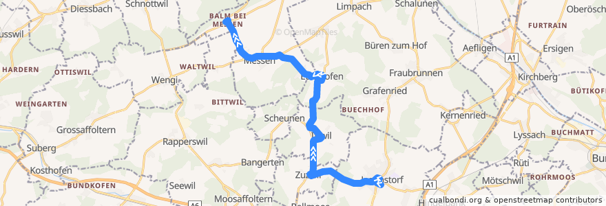 Mapa del recorrido Bus 871 de la línea  en Schweiz/Suisse/Svizzera/Svizra.