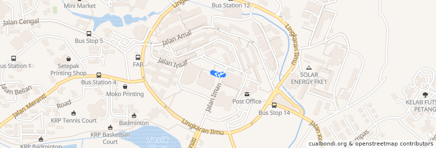 Mapa del recorrido KTDI, KTHO, KTR Route de la línea  en Iskandar Puteri.