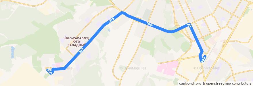 Mapa del recorrido Троллейбус 11: ПО им В.Чапаева - ЖД Вокзал de la línea  en チェボクサル管区.