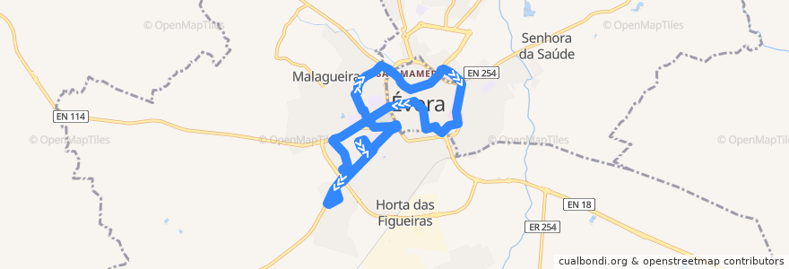 Mapa del recorrido 41 Gabriel Pereira - Casinha de la línea  en اوورا.