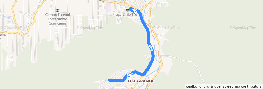 Mapa del recorrido Dona Edith (Circular) de la línea  en Блуменау.