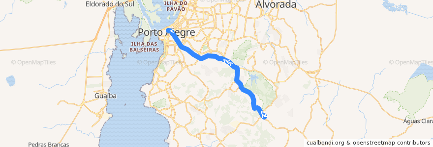 Mapa del recorrido Partenon / Pinheiro de la línea  en پورتو الگره.