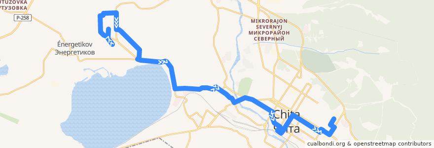 Mapa del recorrido Маршрутное такси №24 de la línea  en городской округ Чита.