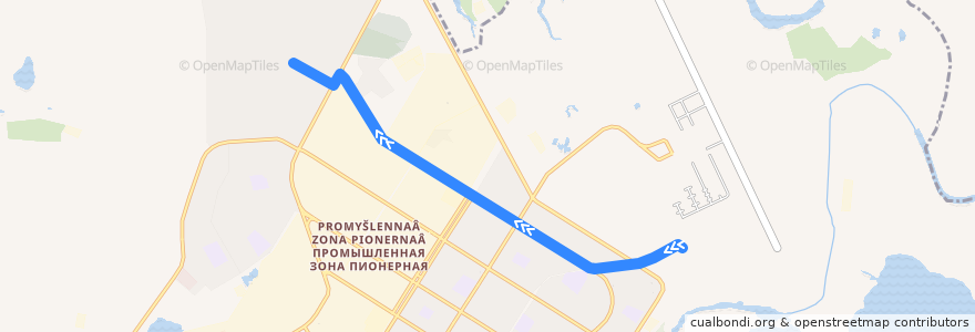 Mapa del recorrido Автобус №1: Авторынок - Украина de la línea  en городской округ Нефтеюганск.