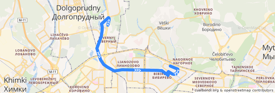 Mapa del recorrido Автобус 867: Заболотье => Улица Корнейчука de la línea  en 东北行政区.