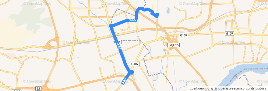 Mapa del recorrido 437路(南岗总站-湖山国际公交总站) de la línea  en 广州市.