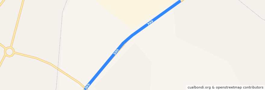 Mapa del recorrido 38线 de la línea  en Jiguan District.