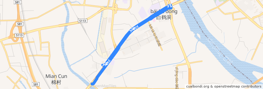 Mapa del recorrido 787路(广钢新城总站环线) de la línea  en Ливань.