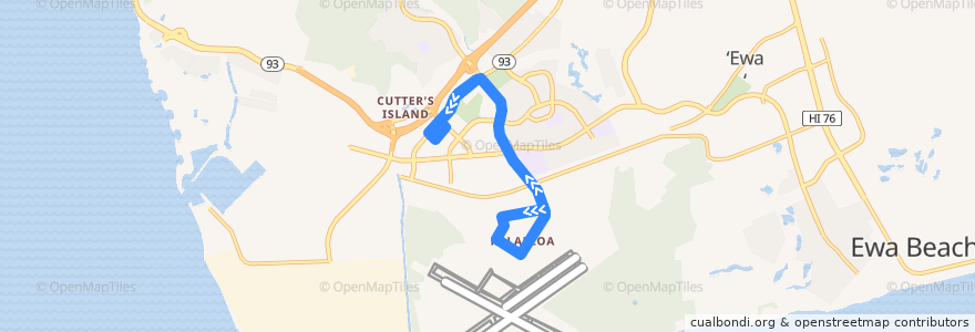 Mapa del recorrido TheBus Route 415 Kapolei Transit Center-Kalaeloa de la línea  en 檀香山市县.